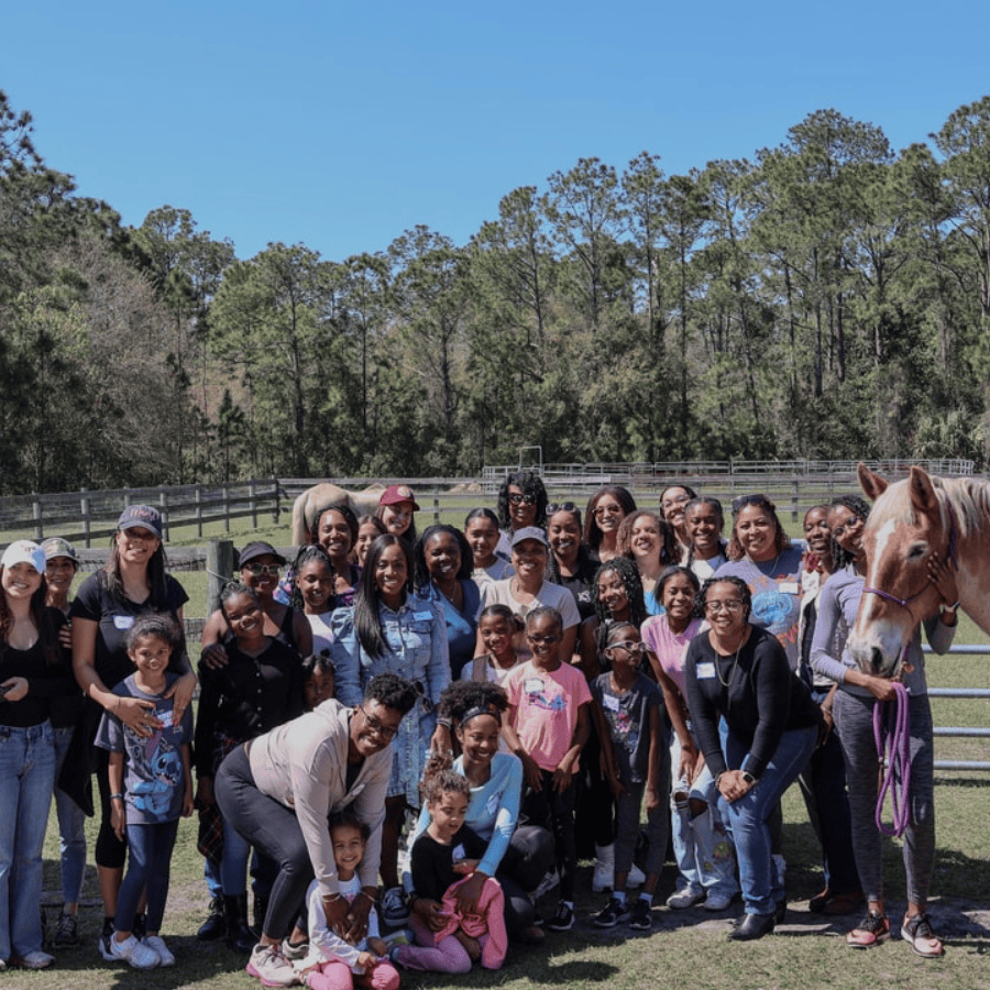Wild Harmony Mother Daughter Retreat, St. Cloud FL group photo, HMH Counseling, Orlando, FL