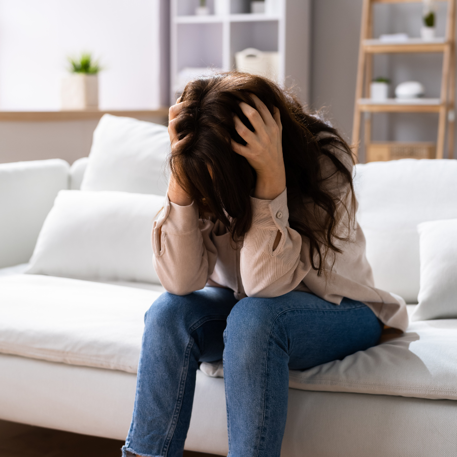 Anxiety therapy orlando, photo of woman with anxiety getting support from Holistic Mental Health Therapy Orlando