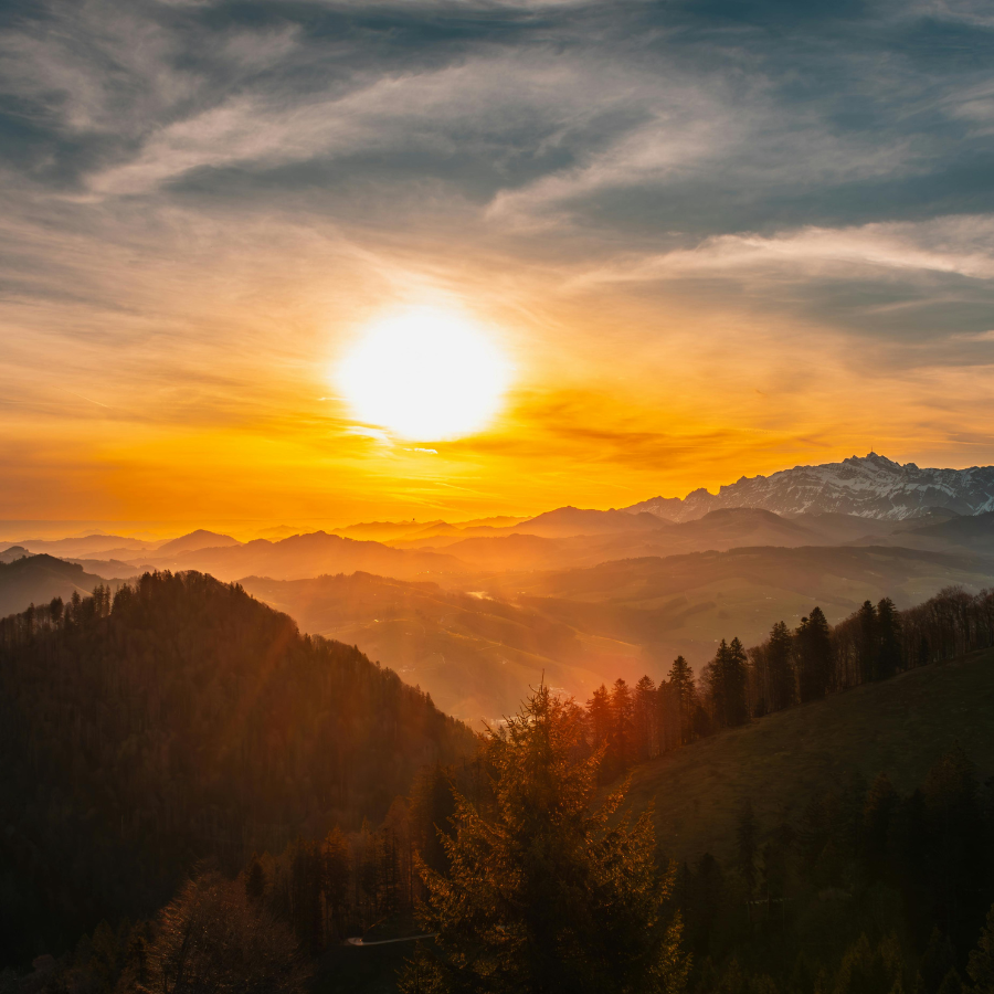 Calming landscape with a serene sunrise, symbolizing peace and resilience through evidence-based anxiety therapy in Orlando.