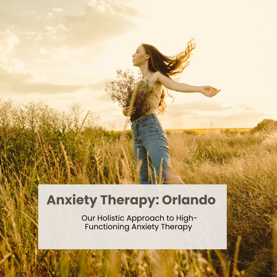 woman in field free, anxiety therapy