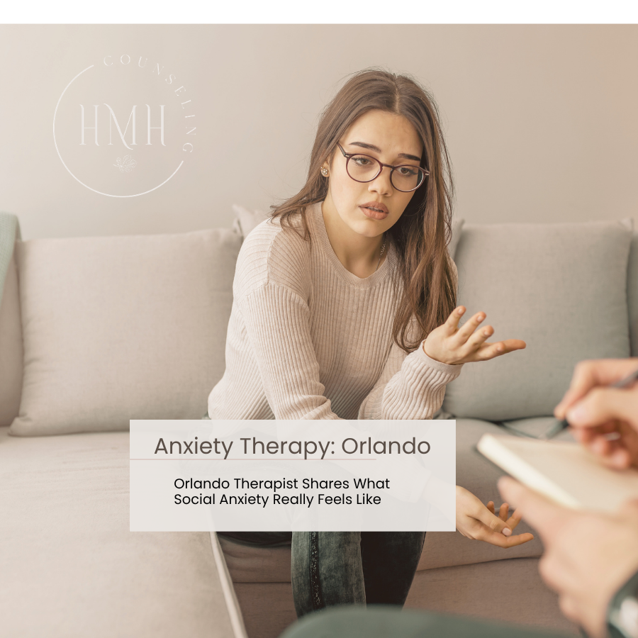 women getting social anxiety therapy orlando, with hmhcounseling.com