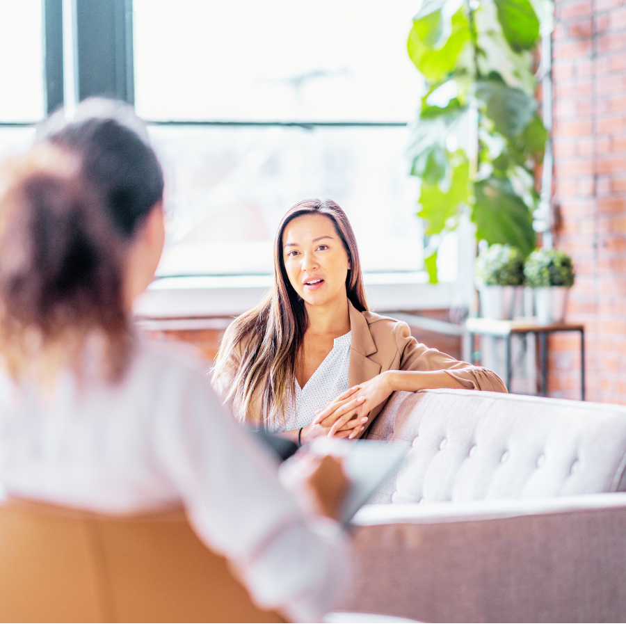 Warm therapy office with natural light — trauma-informed counseling in Orlando Florida